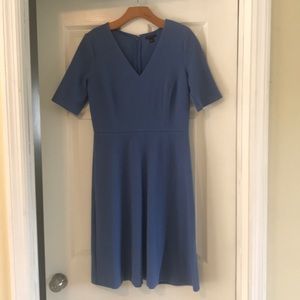 Ann Taylor baby-blue flare dress size 6